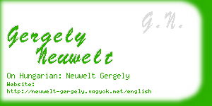 gergely neuwelt business card